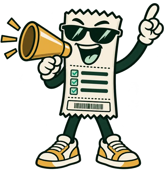 Degen shouting through a megaphone