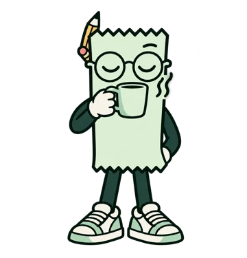 Ethan Darwin with a cup of tea