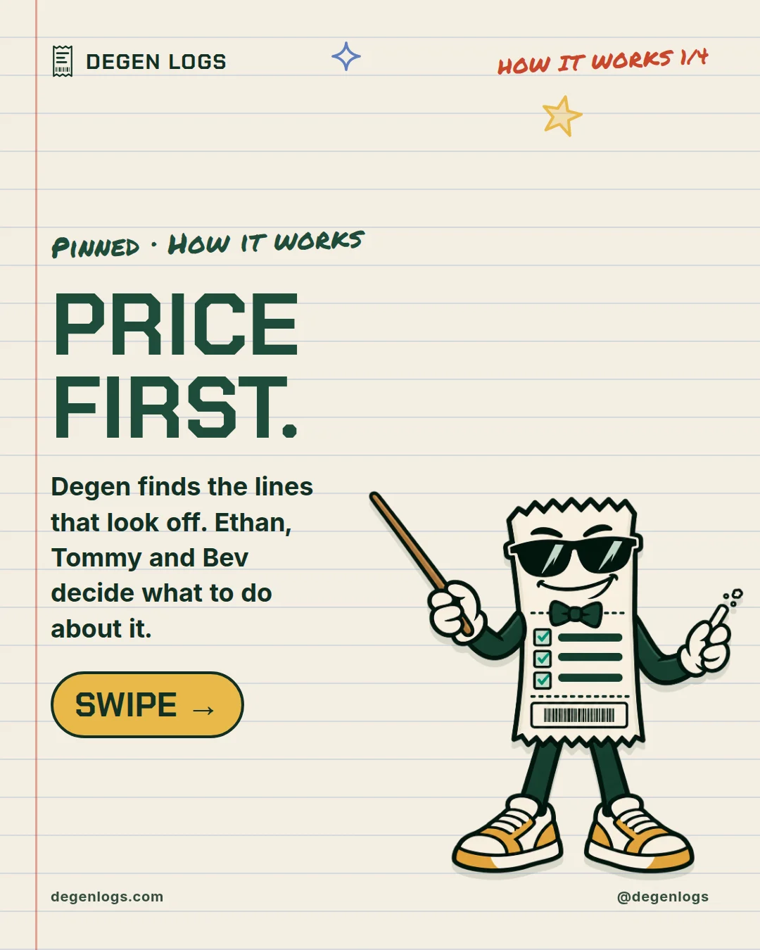 Degen Logs post slide 1